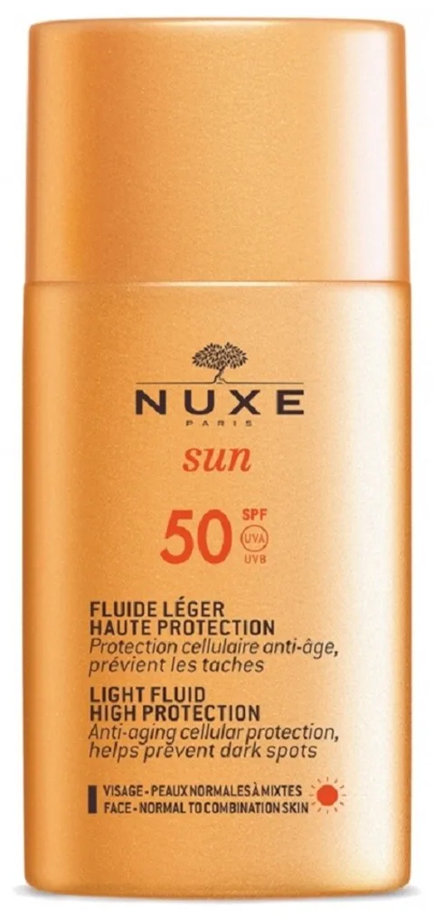 Nuxe Sun Fluide Léger Visage SPF50+ 50 ml